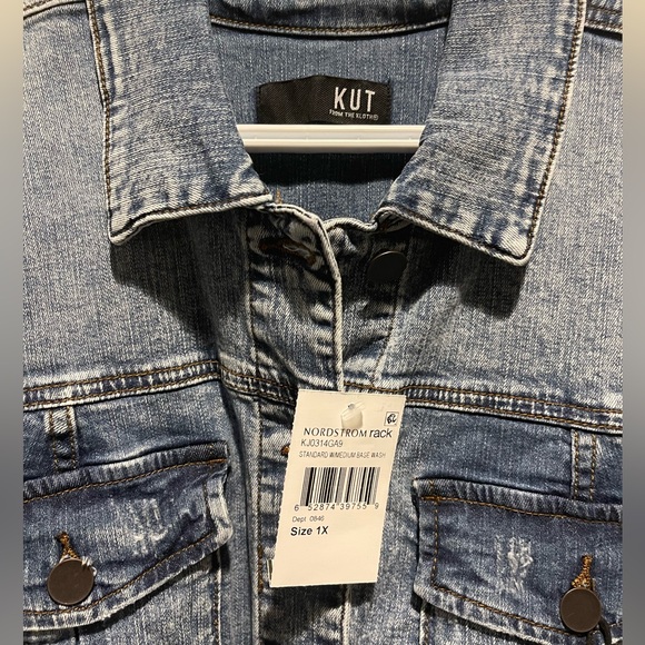 Kut from the kloth new jean jacket size 1X - Picture 3 of 5
